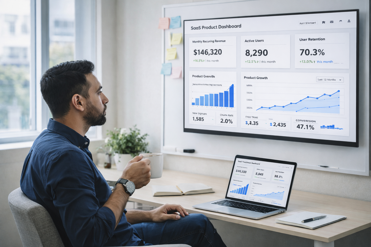 Startup dashboard
